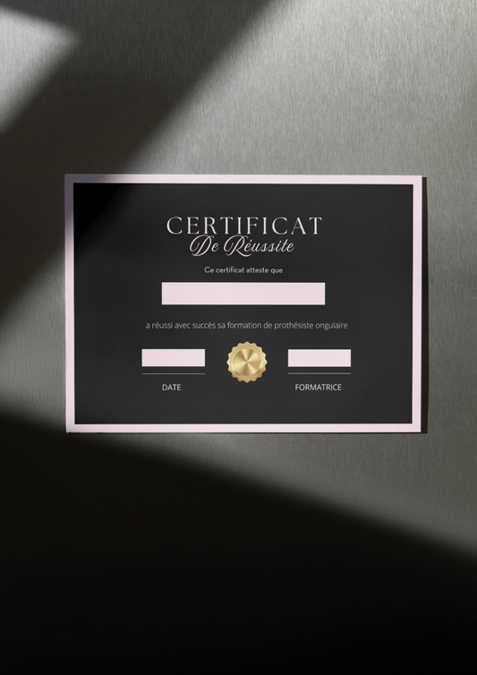 TEMPLATE CANVA- CERTIFICAT DE RÉUSSITE